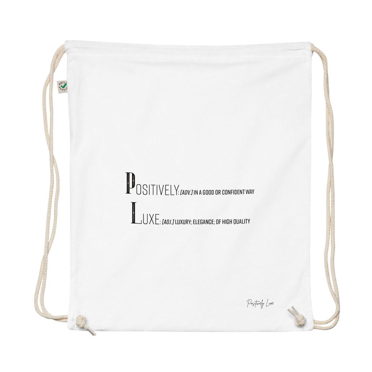 Positively Luxe Drawstring Backpack Dust Bag