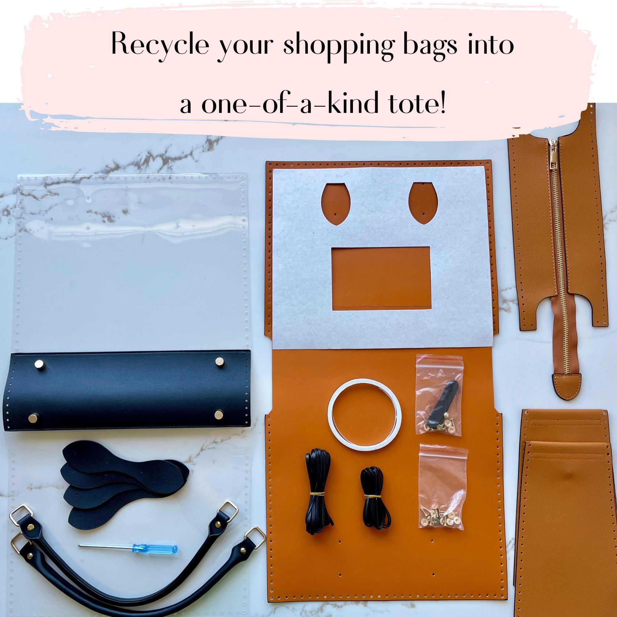 designer bag into tote, diy tote kit, diy handbag kit, diy bag kit price