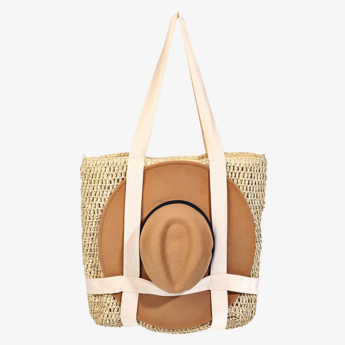 tote bag with hat holder