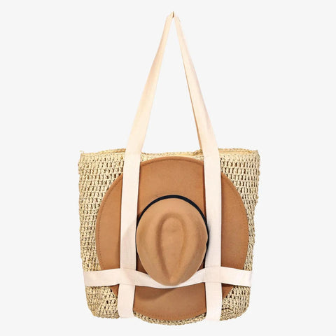 tote bag with hat holder